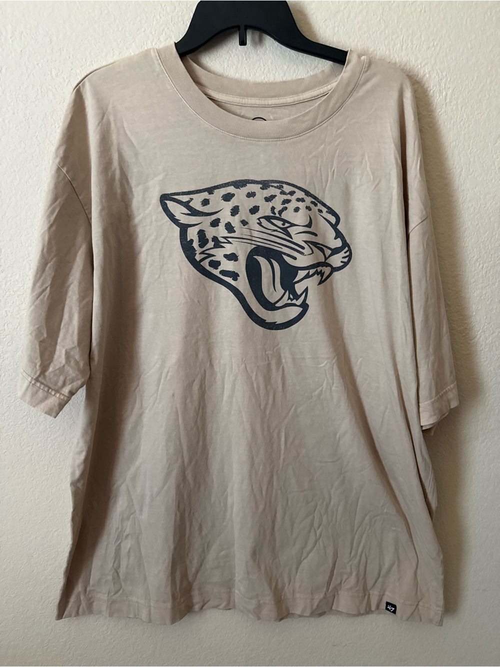 ’47 Jacksonville Jaguars NFL T-Shirt Tan/Black Short Sleeve Size 2XL NWT